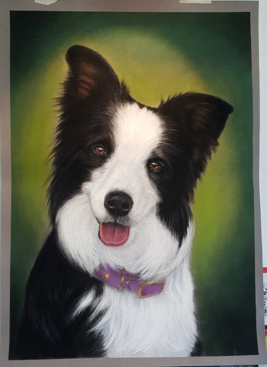 Retrato al Pastel 1 figura.  Pastel portrait one figure